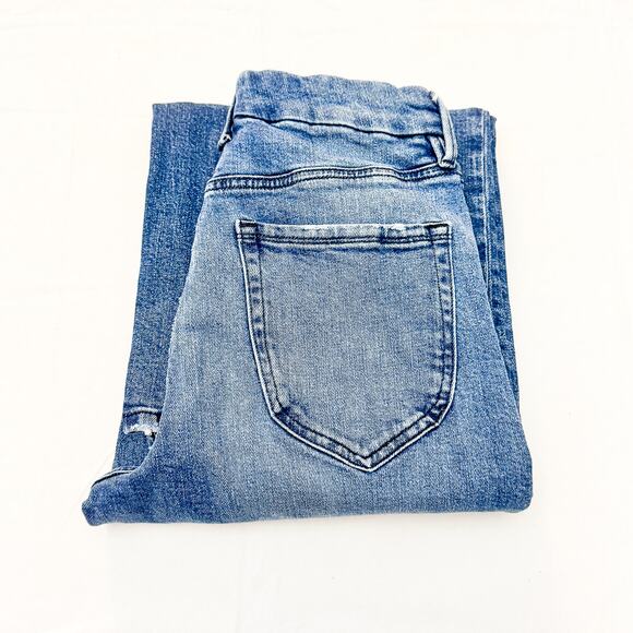 Good American Good Waist Palazzo Crop Indigo338 Denim Jeans Size 8 / 29 - Picture 1 of 8